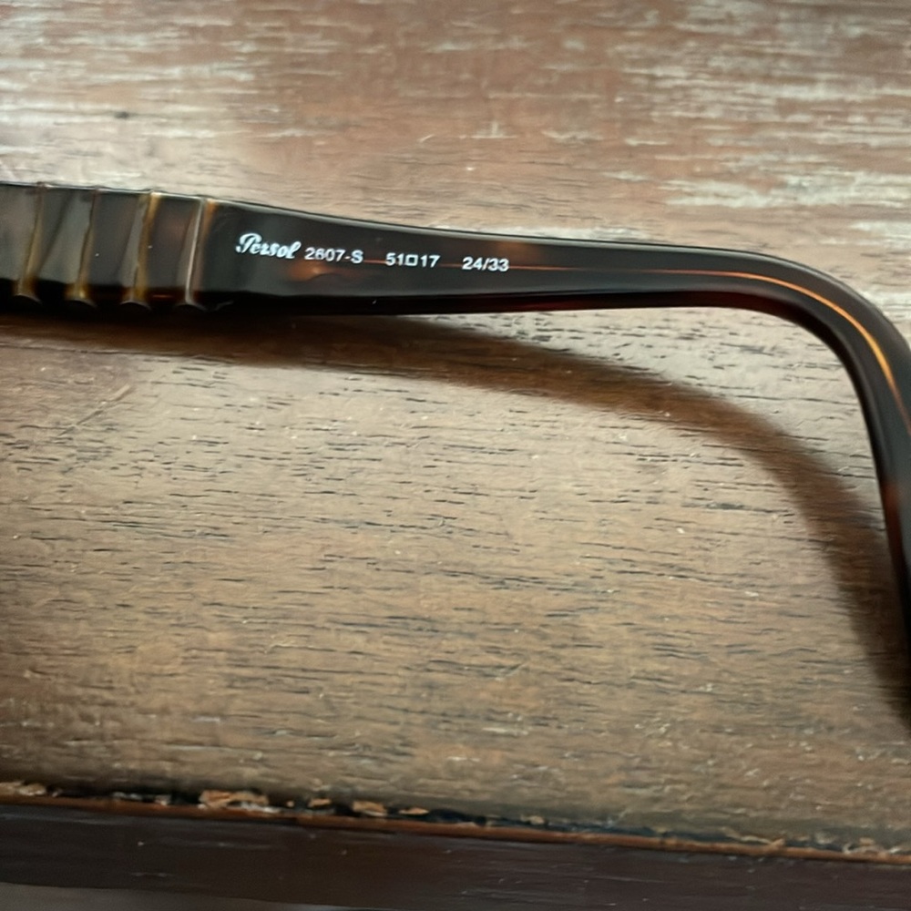 Persol 3607-s 24/33 51/27-135 brown tortoise sunglasses w/ case. For frames only - Picture 5 of 16